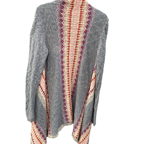 Mossimo Supply Co. Womens Open-Front Knit Cardigan With Aztec Pattern - Picture 2 of 6